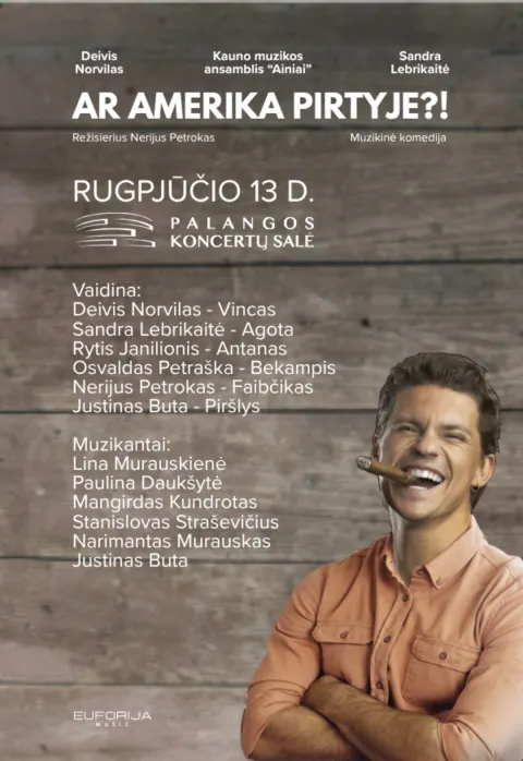 Pirkti bilietus Ar Amerika pirtyje?! Palanga, Palangos koncertų salė Rugpjūtis 13