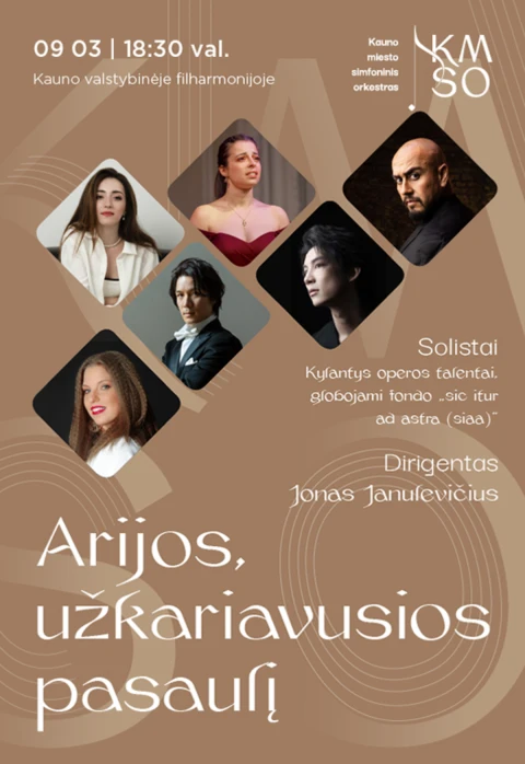 Pirkti bilietus ARIJOS, UŽKARIAVUSIOS PASAULĮ Kaunas, Kauno valstybinė filharmonija Rugsėjis 03
