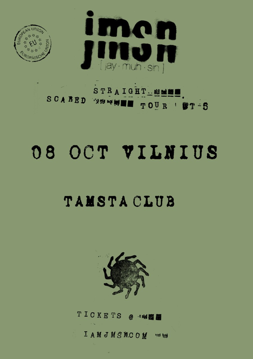 Pirkti bilietus JMSN - VILNIUS - 2026.10.08 Vilnius, TAMSTA muzikos klubas Spalis 08