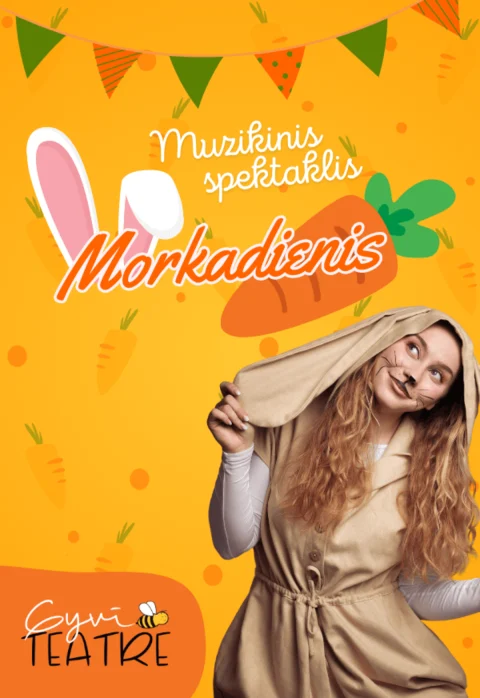 Pirkti bilietus Muzikinis spektaklis vaikams „Morkadienis“ | GyviTeatre | Vilnius Vilnius, GyviTeatre NAMAI Birželis 27