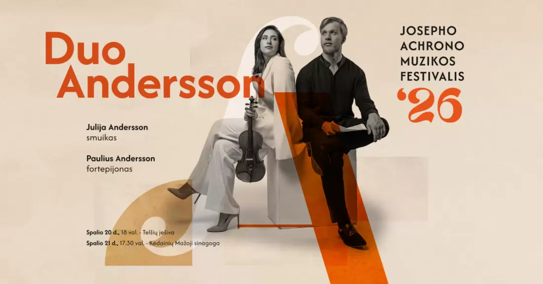 Pirkti bilietus Duo Andersson: Julija Andersson, Paulius Andersson Telšiai, Telšių Ješiva Spalis 20