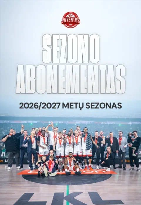 Pirkti bilietus Utenos „Juventus“ 2026/2027 m. sezono abonementas Utena, Utenos daugiafunkcis sporto centras Rugsėjis 01 - Birželis 20