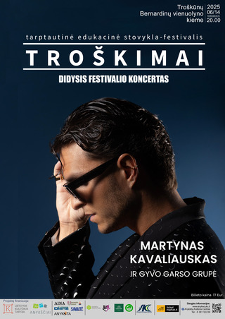 Купить билеты Tarptautinė edukacinė stovykla - festivalis „Troškimai“ | Martynas Kavaliauskas ir gyvo garso grupė Vilnius, DOMINO teatras Июнь 14