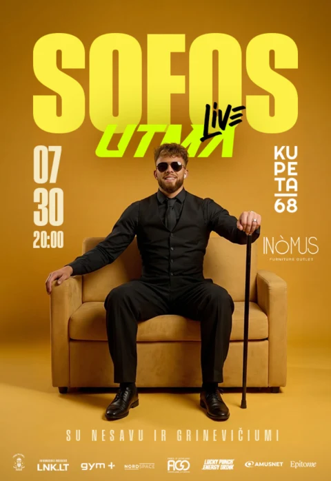 Pirkti bilietus Sofos UTMA LIVE. Dominykas Dirkstys Palanga, Kupeta 68 Liepa 30