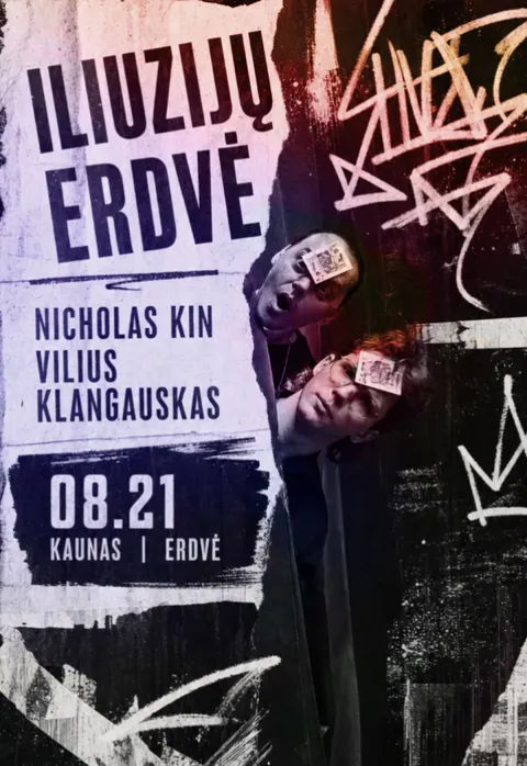Pirkti bilietus Iliuzijų Erdvė | Nicholas Kin ir Vilius Klangauskas Kaunas, Erdvė Rugpjūtis 21
