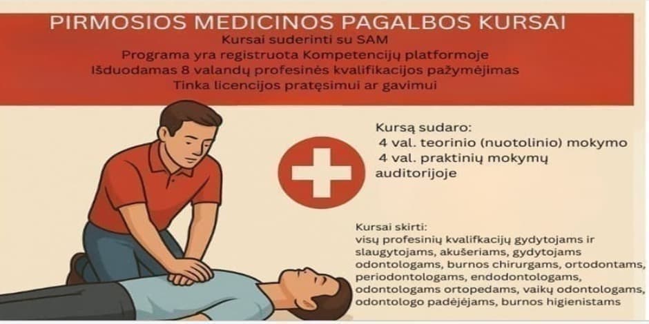 Pirkti bilietus PIRMOSIOS MEDICINOS PAGALBOS KURSAI Kaunas, Eivenių gatvė 2 Liepa 01-12