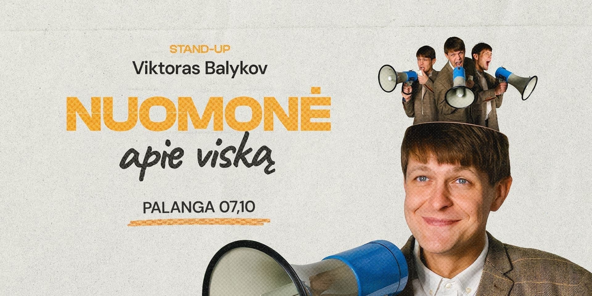 Pirkti bilietus Viktoras Balykov: Nuomonė Apie Viską! Stand-up II PALANGA Palanga, RestoBaras Kupeta Liepa 10
