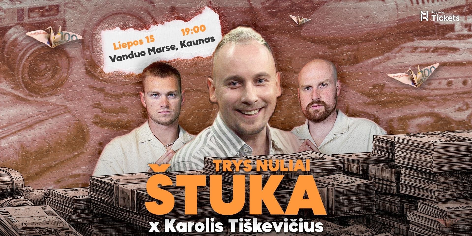Pirkti bilietus Hiparikai x Karolis Tiškevičius | TRYS NULIAI ŠTUKA Žemaitkiemis, Vanduo Marse Liepa 15
