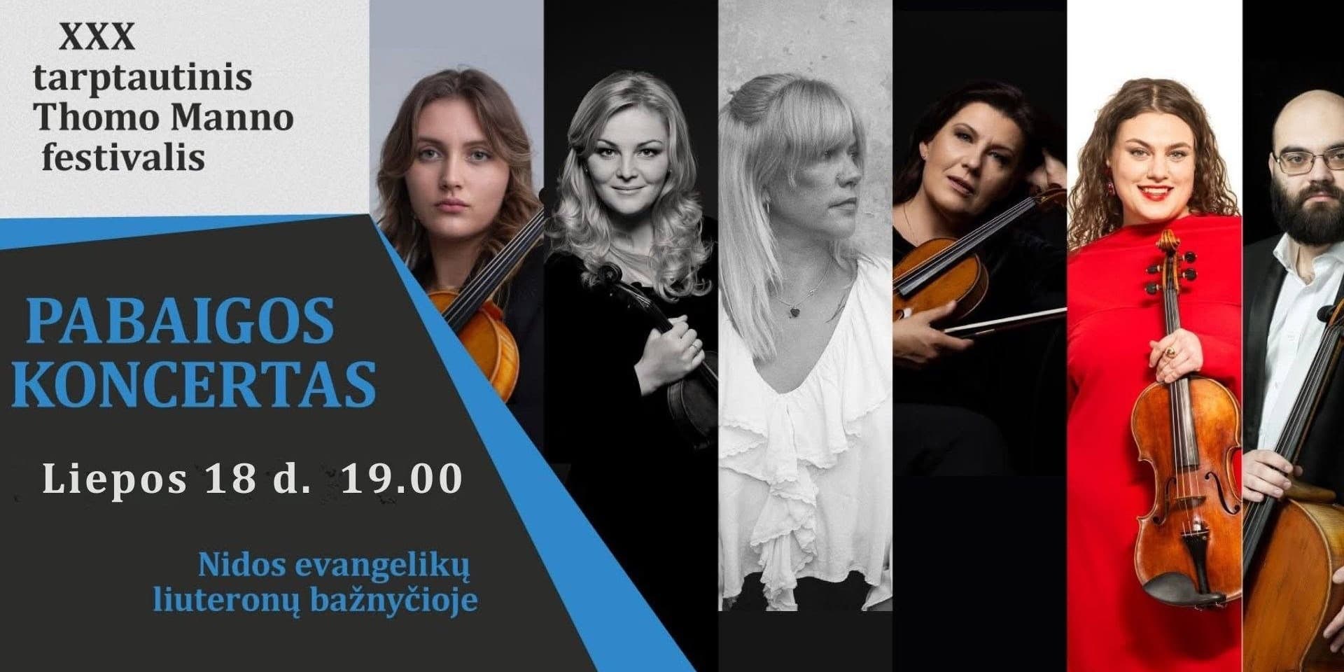 Pirkti bilietus Tarptautinis Thomo Manno festivalis. PABAIGOS KONCERTAS Neringa, Nidos evangelikų liuteronų bažnyčia Liepa 18