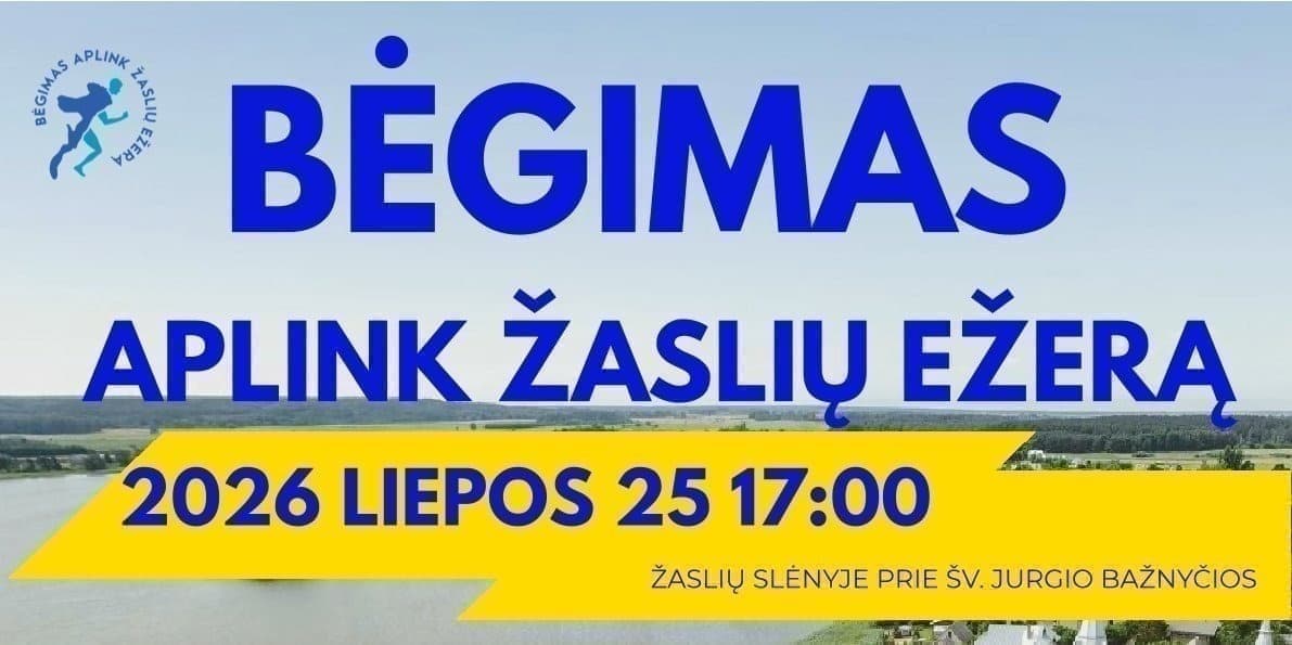Pirkti bilietus XXVII bėgimas Aplink Žaslių ežerą Žasliai, Vytauto g. 12 Liepa 25