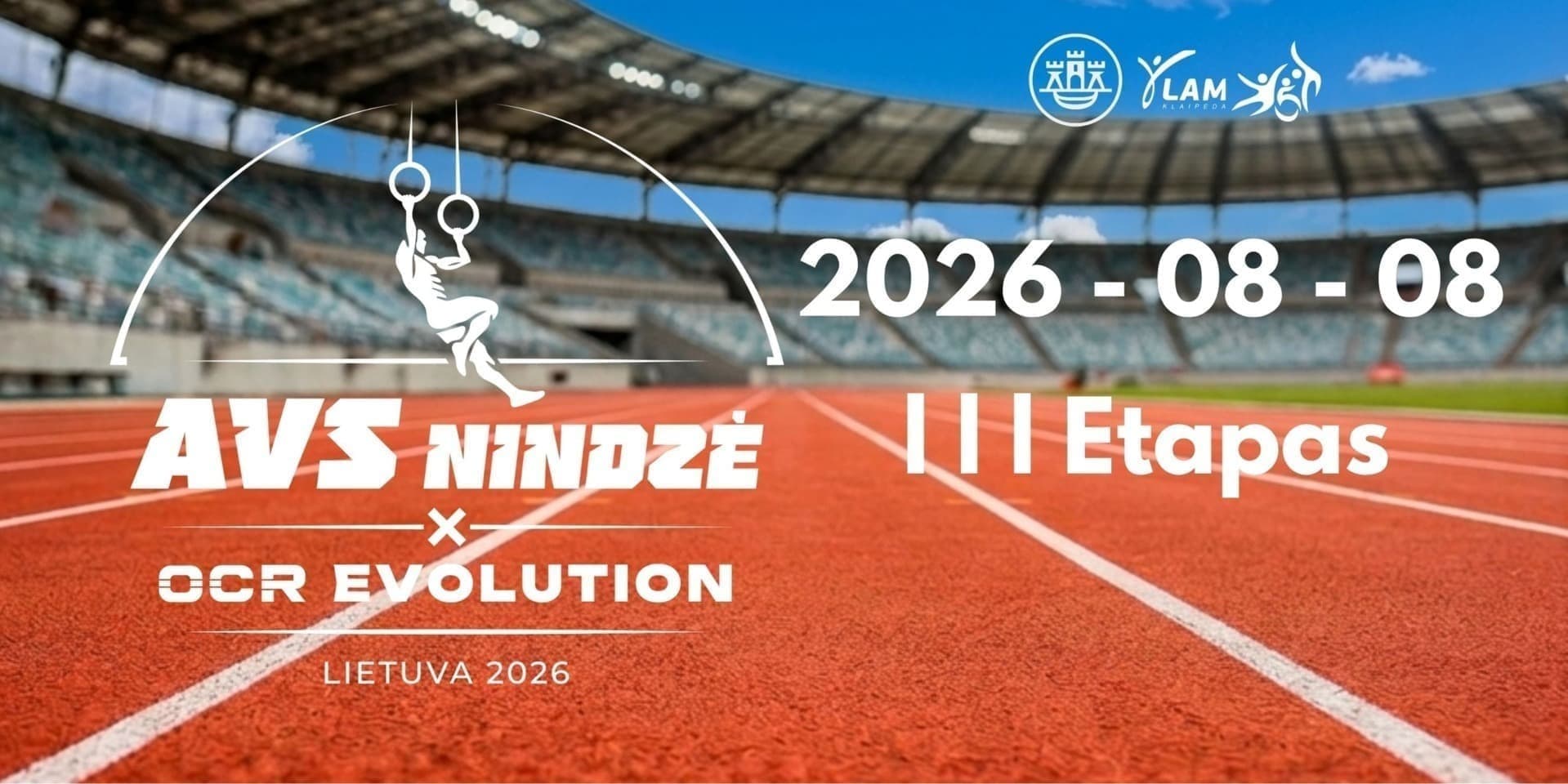 Pirkti bilietus AVS Nindzė Lietuva 2026 - III Etapas Klaipėda, Klaipėdos centrinis stadionas Rugpjūtis 08