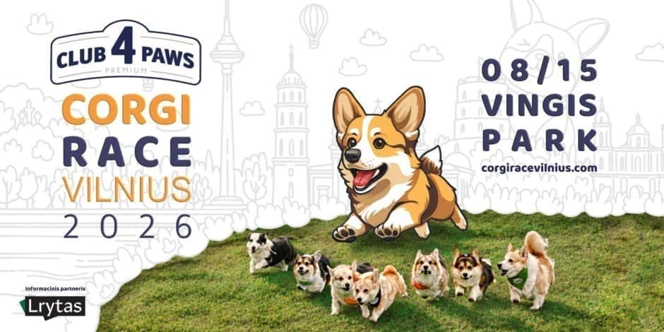 Pirkti bilietus Corgi Race Vilnius 2026 Vilnius, VU botanikos sodo Vingio skyrius Rugpjūtis 15
