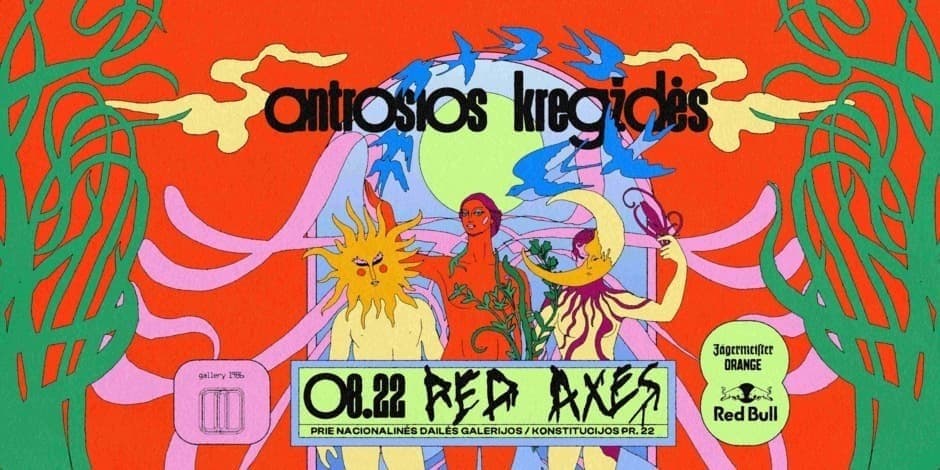 Pirkti bilietus ANTROSIOS KREGŽDĖS :: RED AXES // 08.22 Vilnius, Pirmosios kregždės Rugpjūtis 22-23
