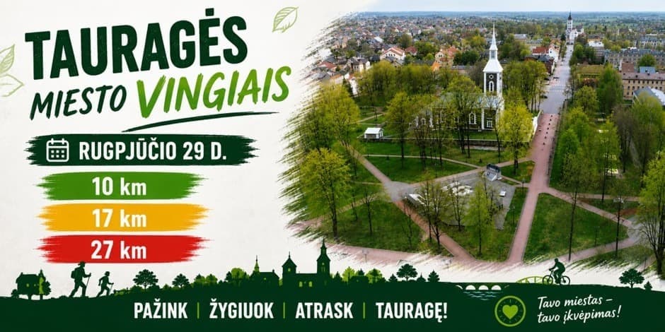 Pirkti bilietus ŽYGIUOK, TAURAGĖS MIESTO VINGIAIS Tauragė, Pilies aikštė Rugpjūtis 29