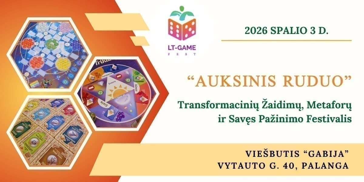 Pirkti bilietus Metaforų ir Transformacinių žaidimų festivalis Palanga, Gabija Spalis 03