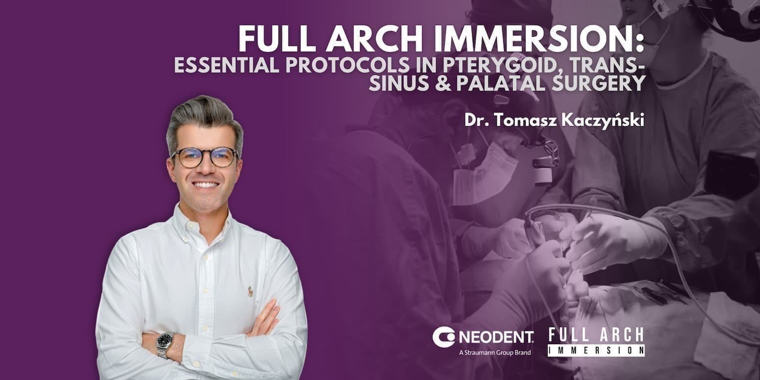 Pirkti bilietus K10421 Full Arch Immersion: Essential Protocols in Pterygoid, Trans-Sinus & Palatal Surgery Vilnius, A. Vivulskio Gatvė 7 2027 Vasaris 12