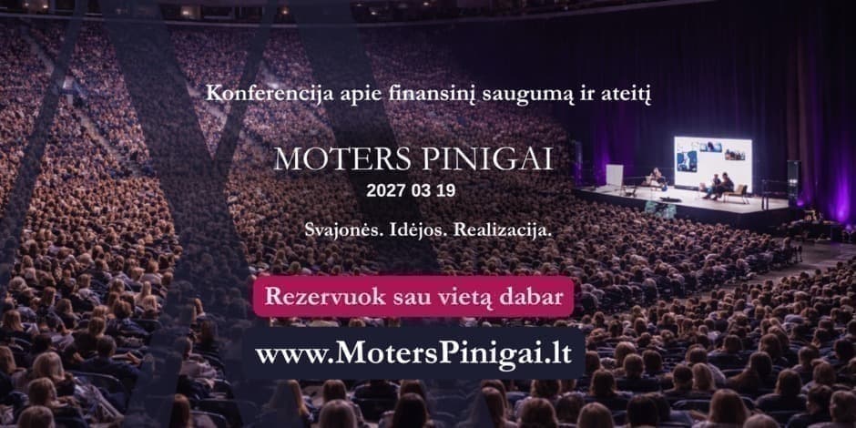 Pirkti bilietus Konferencija „Moters Pinigai