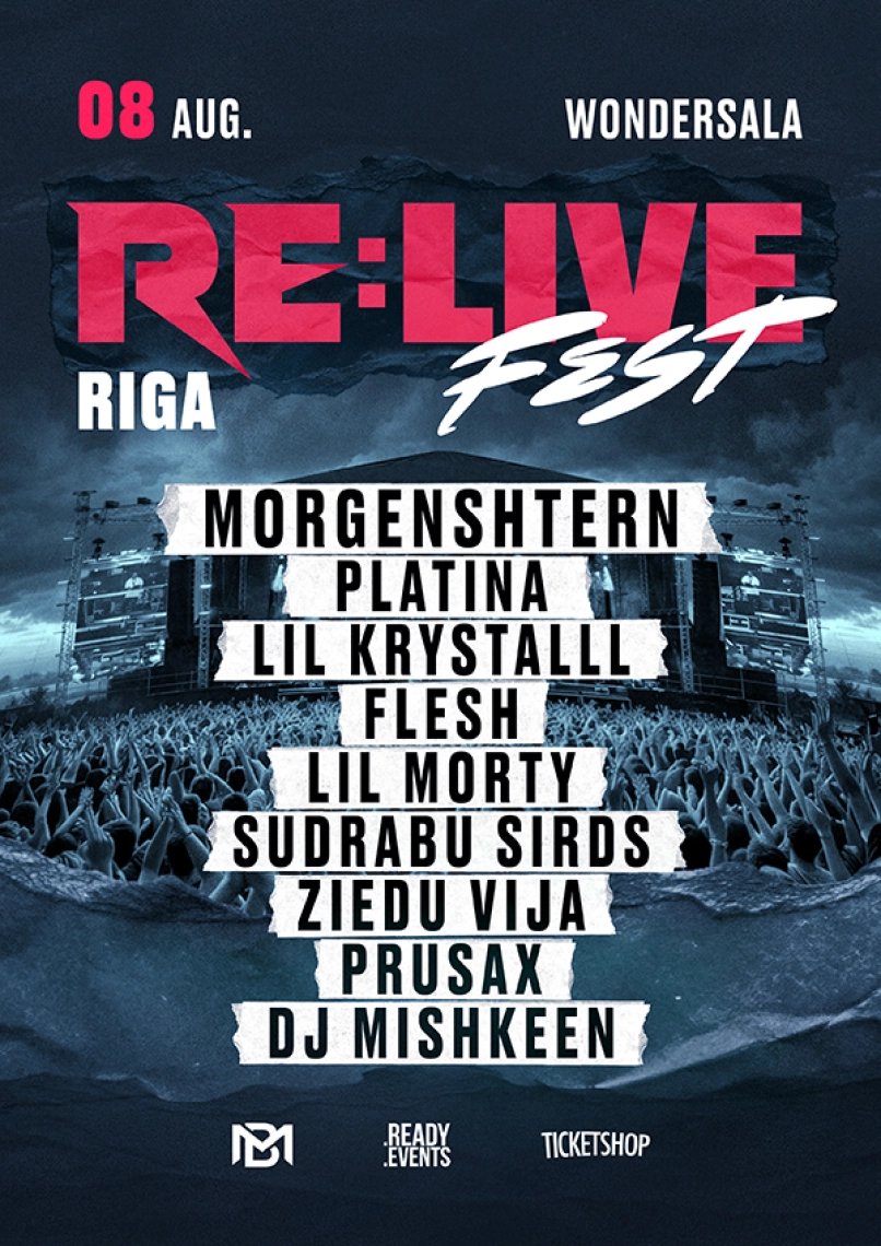 Pirkti bilietus RELIVE FEST @ RIGA Rīga, Wondersala Rugpjūtis 08