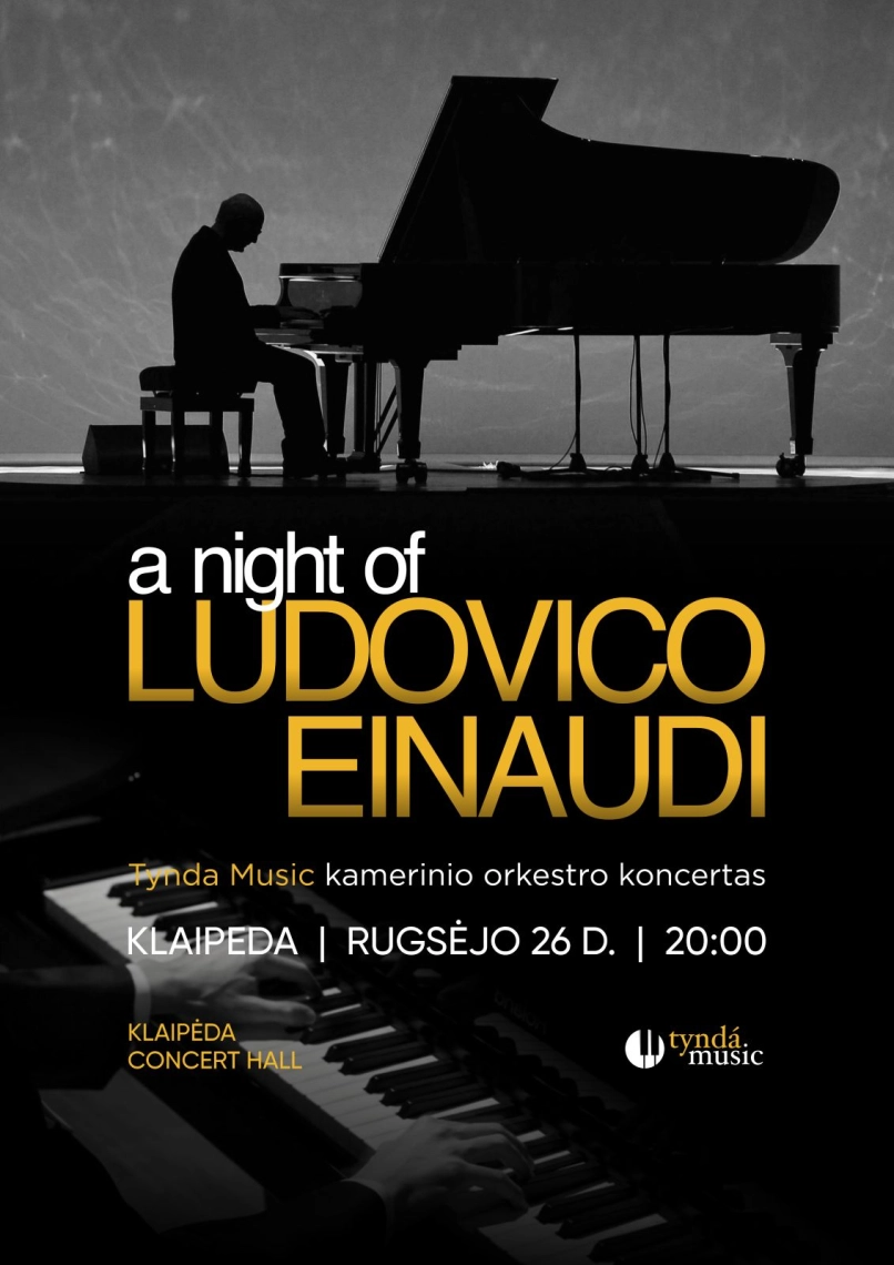 Pirkti bilietus Tynda Music - Ludovico Einaudi Tribute Klaipėda, Klaipėdos koncertų salė Rugsėjis 26