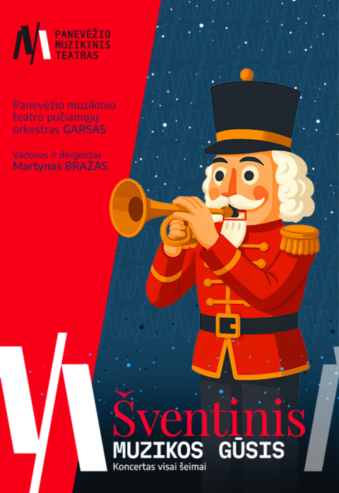 Pirkti bilietus PMT | Koncertas šeimai ŠVENTINIS MUZIKOS GŪSIS Panevėžys, Panevėžio muzikinis teatras Gruodis 20