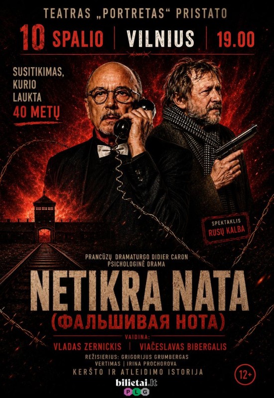 Pirkti bilietus Netikra nata / Фальшивая нота Vilnius, Vilniaus lenkų kultūros namai Spalis 10
