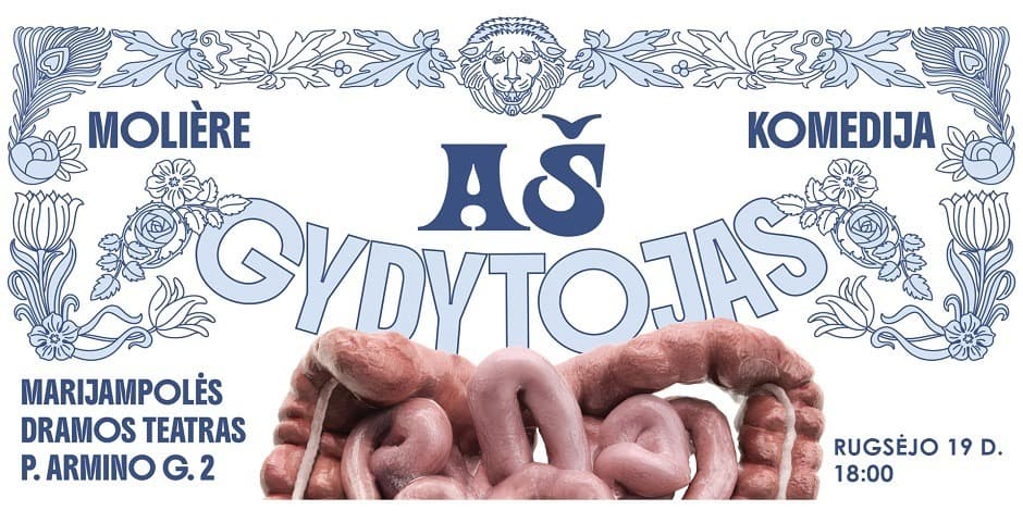 Pirkti bilietus 2026-09-19 18 val. | Komedija „Aš gydytojas“ │Dramos teatras Marijampolė, Marijampolės dramos teatras Rugsėjis 19