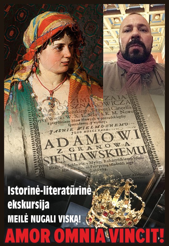 Pirkti bilietus Istorinė-literatūrinė ekskursija AMOR OMNIA VINCIT arba 3 žymiausios LDK meilės istorijos Vilnius, Vilniaus senamiestis Liepa 11