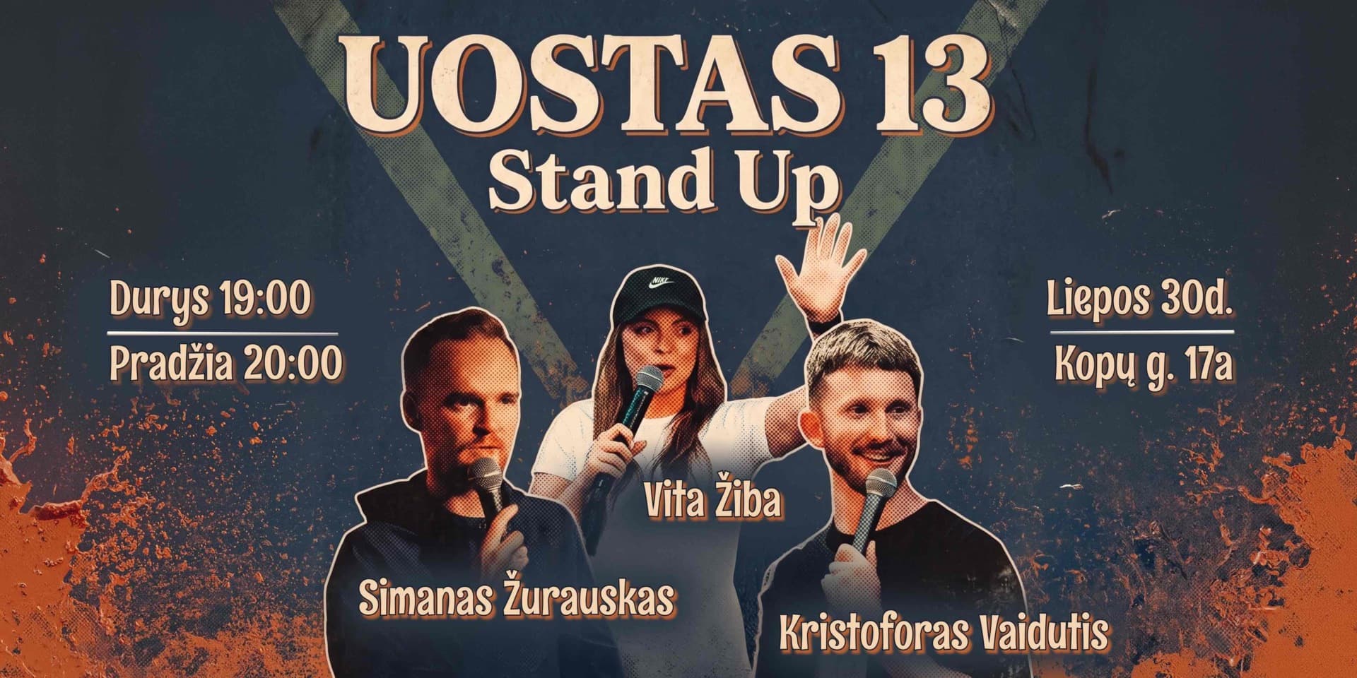 Pirkti bilietus UOSTAS13 Stand Up Palanga, Uostas13 Liepa 30