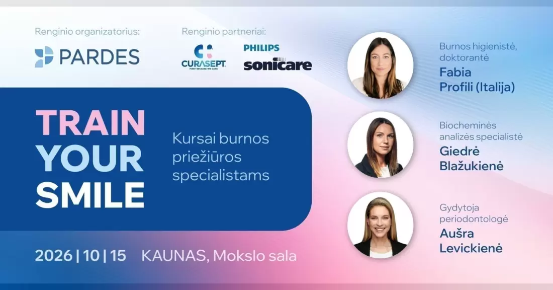 Pirkti bilietus „TRAIN YOUR SMILE“ kursai burnos priežiūros specialistams Kaunas, Kauno Žalgirio arena Spalis 15