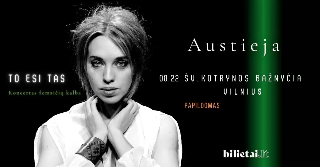Pirkti bilietus TO ESI TAS | Vilnius. Papildomas Vilnius, Šv. Kotrynos bažnyčia Rugpjūtis 22