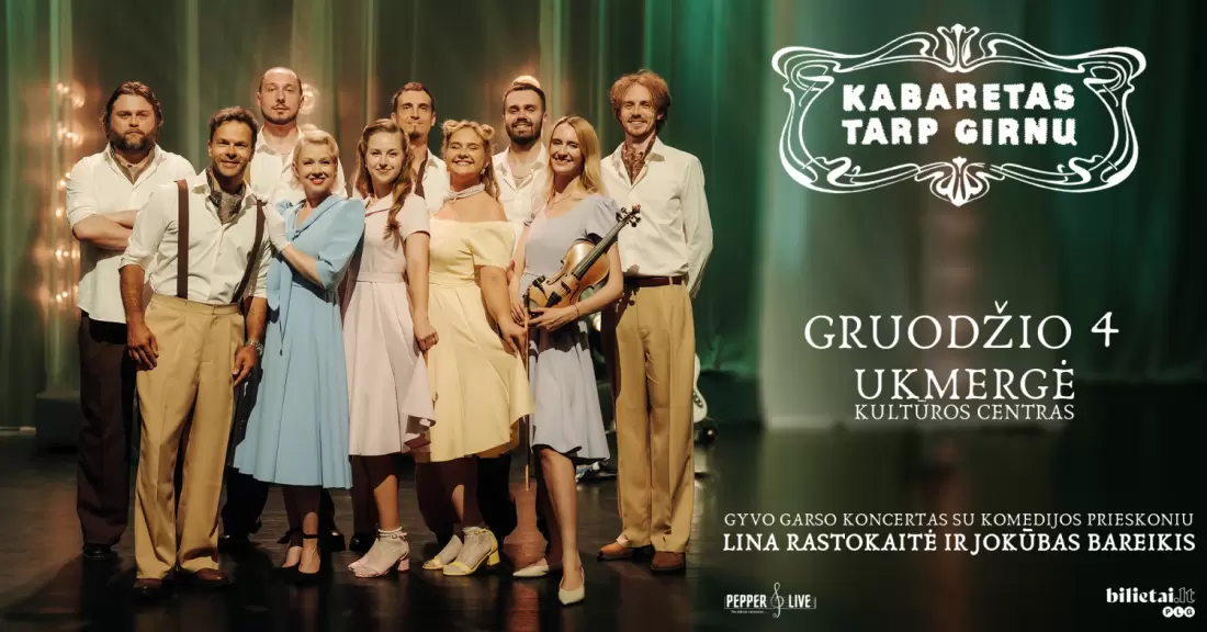 Pirkti bilietus Kabaretas tarp girnų | Ukmergė Ukmergė, Ukmergės kultūros centras Gruodis 04