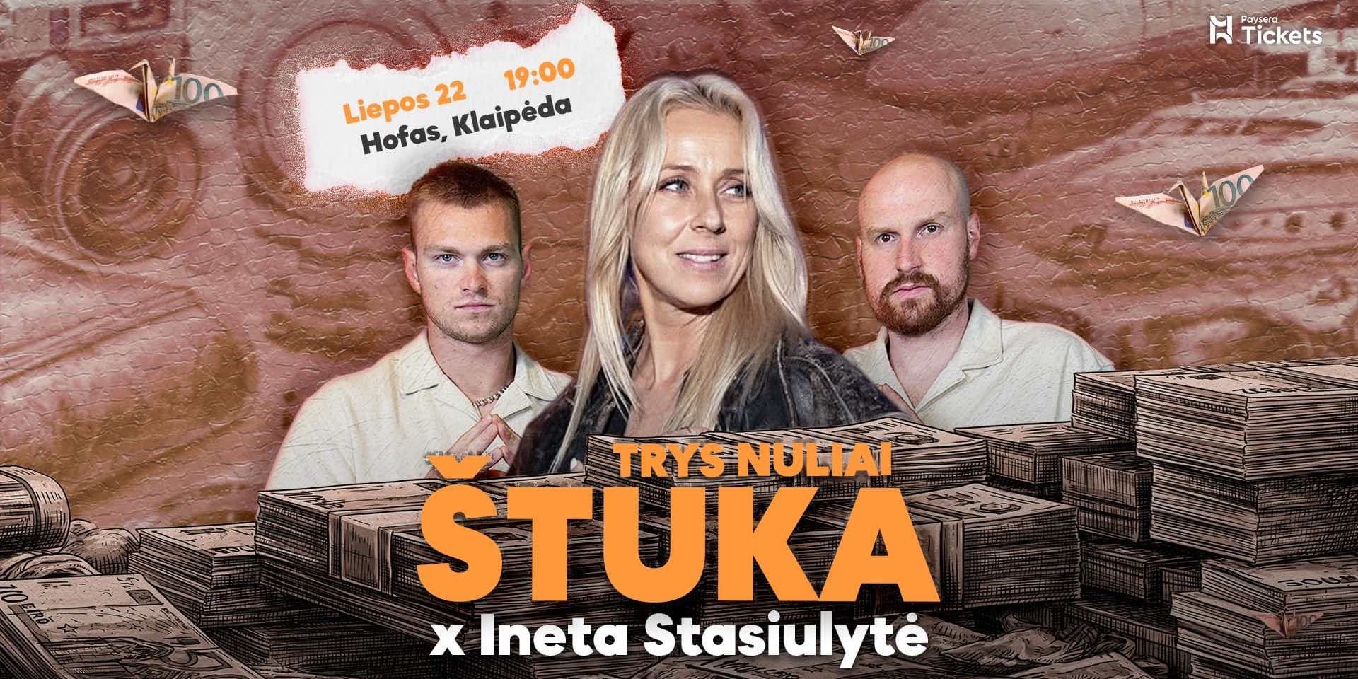Pirkti bilietus Hiparikai x Ineta Stasiulytė | TRYS NULIAI ŠTUKA Klaipėda, Hofas Liepa 22