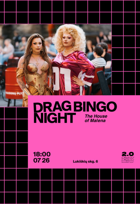 Pirkti bilietus Drag Bingo | The House of Malena – Lukiškių kalėjimas 2.0 Vilnius, Lukiškių kalėjimas 2.0 Liepa 26