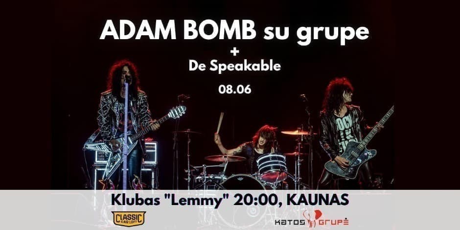 Pirkti bilietus Adam Bomb su grupe |Kaunas| Kaunas, Mazebrain - užduočių labirintas Rugpjūtis 06