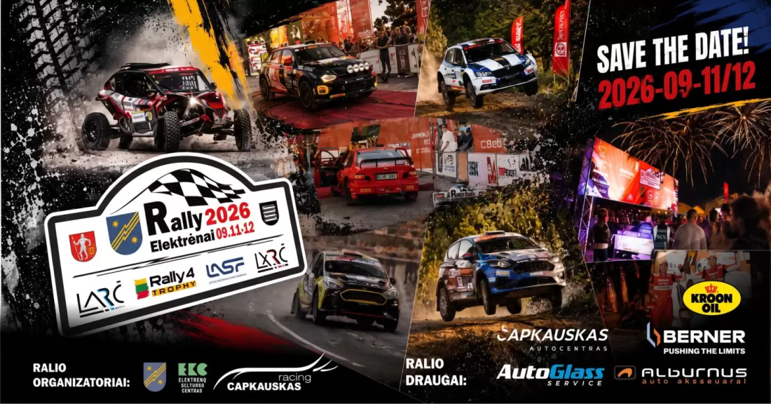 Pirkti bilietus Rally Elektrėnai 2026 Elektrėnai, Elektrėnų apylinkės Rugsėjis 12