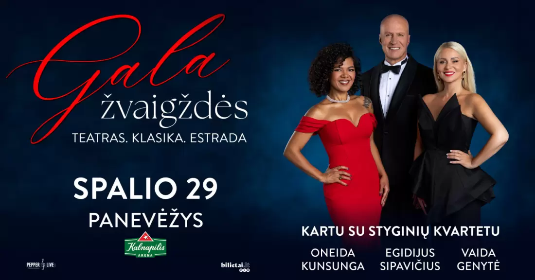 Pirkti bilietus Gala žvaigždės | Panevėžys Panevėžys, Kalnapilio arena Spalis 29