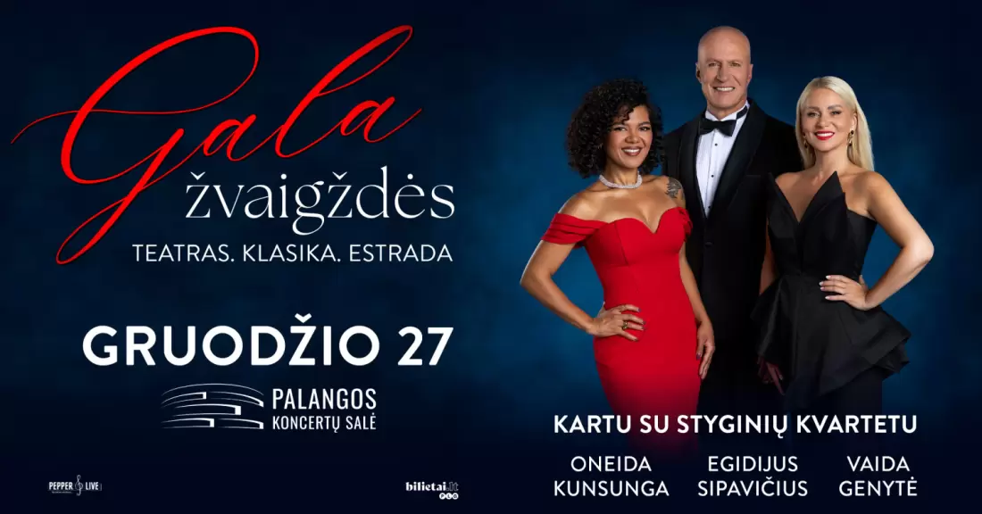 Pirkti bilietus Gala žvaigždės | Palanga Palanga, Palangos koncertų salė Gruodis 27