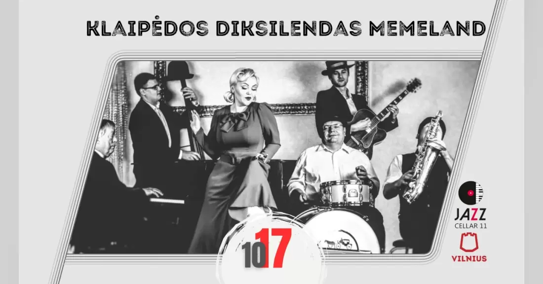 Pirkti bilietus Klaipėdos diksilendas MEMELAND Vilnius, Jazz Cellar 11 Spalis 17