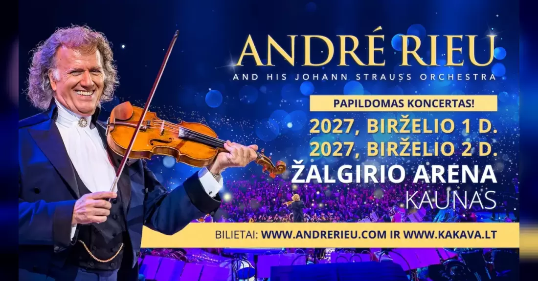 Pirkti bilietus André Rieu - Kaunas Kaunas, Kauno Žalgirio arena 2027 Birželis 01