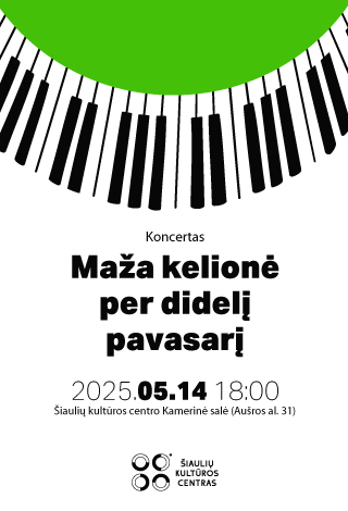 Pirkti bilietus Koncertas „Maža kelionė per didelį pavasarį“ Vilnius, DOMINO teatras Gegužė 14