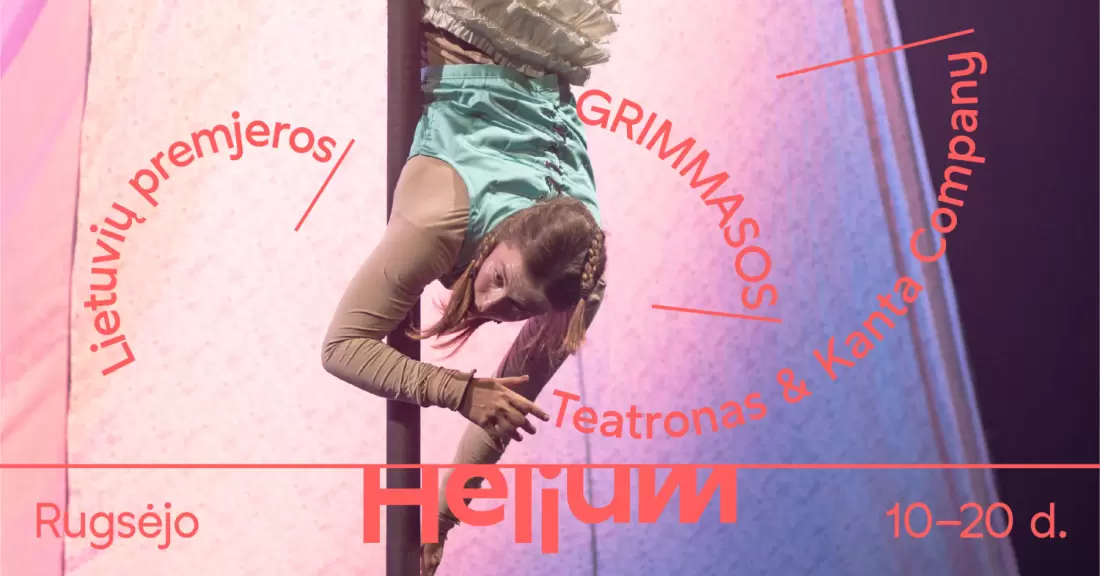 Pirkti bilietus Lietuvių premjeros. GRIMMASOS | Teatronas & Kanta Company Vilnius, MENŲ SPAUSTUVĖ Rugsėjis 11