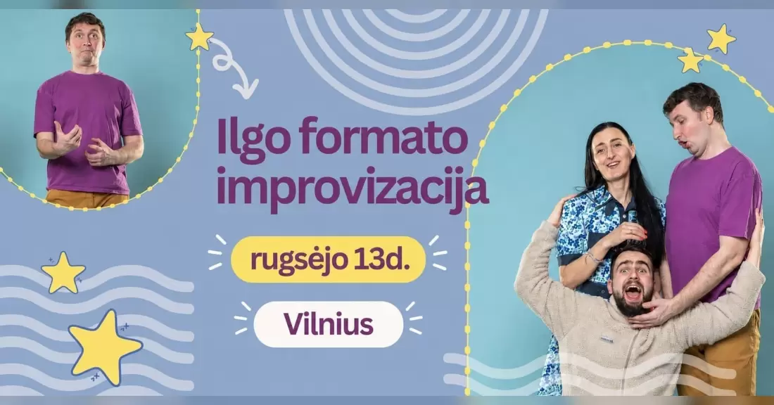 Pirkti bilietus Ilgo formato improvizacijos dirbtuvės (Vilnius) Vilnius, Meno erdvės VILEIŠIO18 Rugsėjis 13