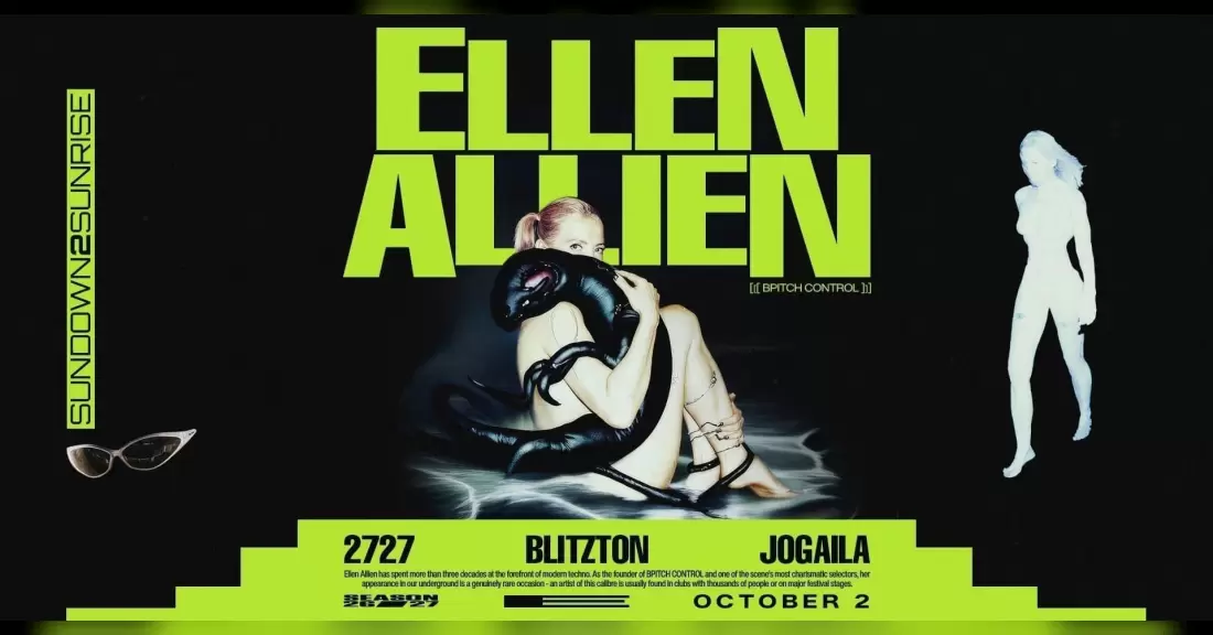 Pirkti bilietus ELASTICA: ELLEN ALLIEN ❚ 2727 ❚ BLITZTON ❚ JOGAILA Vilnius, Elastica Spalis 02-03