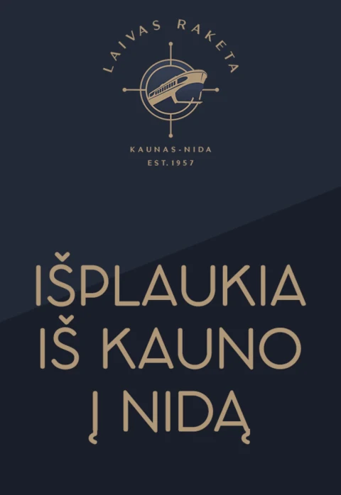 Pirkti bilietus Laivas Raketa: Kaunas – Nida Kaunas, Kauno keleivinė prieplauka (Combo prieplauka) Rugpjūtis 06