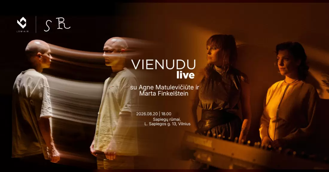 Pirkti bilietus VIENUDU live + Agnė Matulevičiūtė ir Marta Finkelštein Vilnius, Sapiegų rūmai Rugpjūtis 20