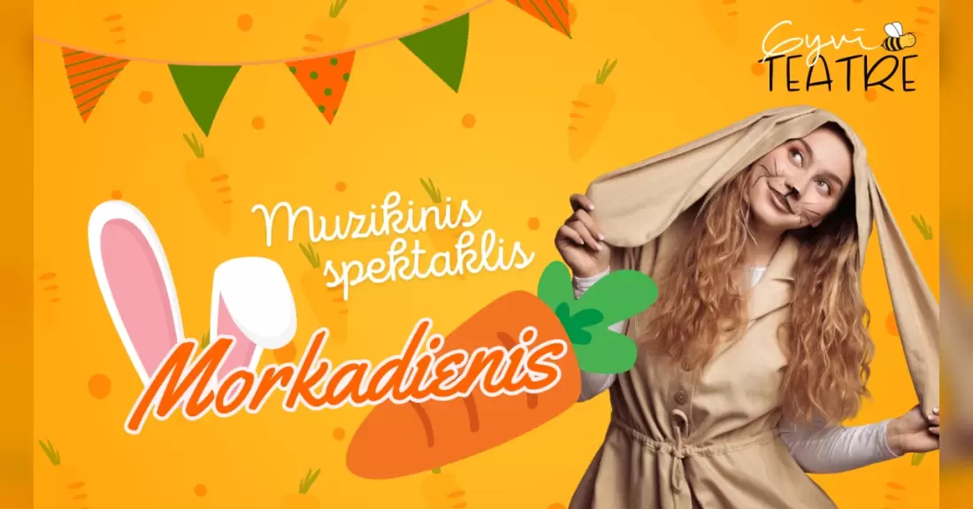 Pirkti bilietus Muzikinis spektaklis „Morkadienis“ | GyviTeatre | Palangos vasaros skaitykla Palanga, Lietuvos nacionaline Martyno Mažvydo biblioteka Rugpjūtis 17