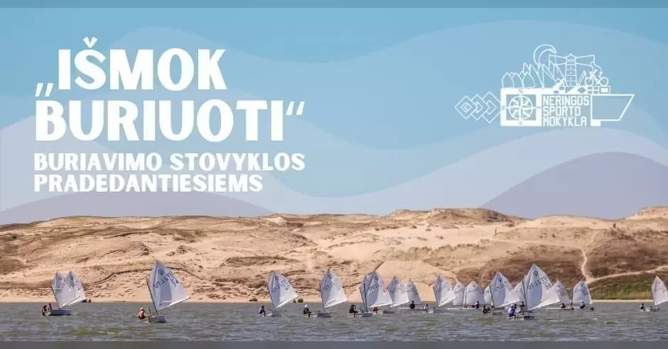 Pirkti bilietus Buriavimo stovyklos vaikams Nidoje Nida, Neringos sporto mokykla Liepa 28 - Rugpjūtis 28