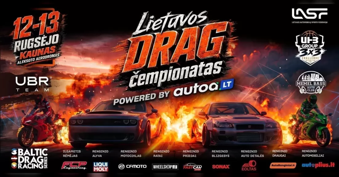 Pirkti bilietus Lietuvos Drag čempionatas Kaunas, S. Dariaus ir S. Girėno aerodromas Rugsėjis 12-13