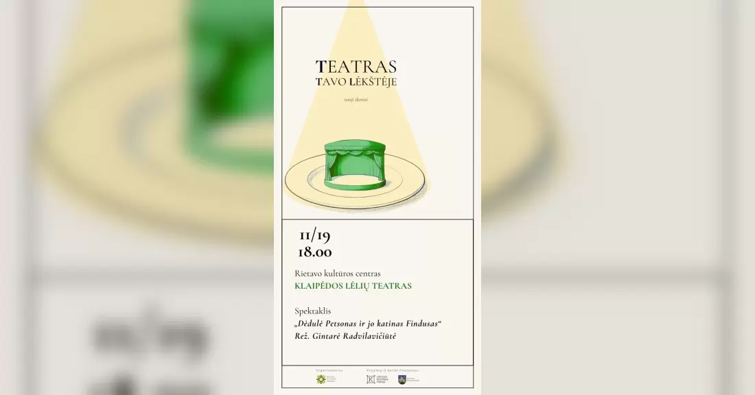 Pirkti bilietus Klaipėdos lėlių teatro spektaklis „Dėdulė Petsonas ir jo katinas Findusas“, rež. Gintarė Radvilavičiūtė Rietavas, Rietavo kultūros centras Lapkritis 19