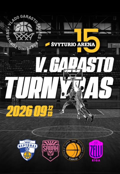 Pirkti bilietus Tarptautinis vyrų krepšinio turnyras V. Garasto taurei laimėti Klaipėda, Klaipėdos Švyturio arena Rugsėjis 12